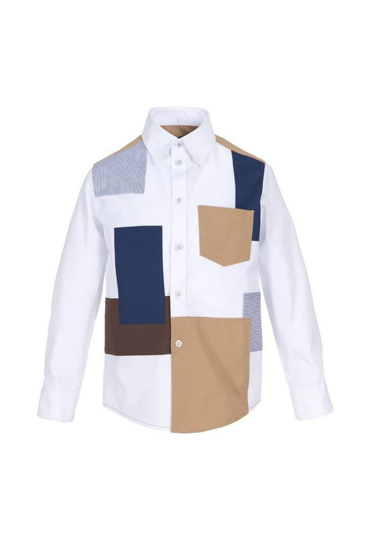 ValMax children's shirt with geometric details