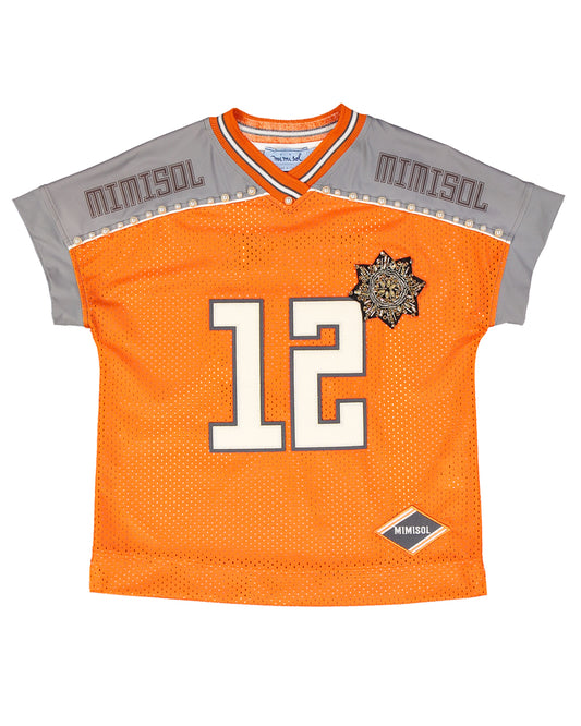 Football T-shirt with pearls
