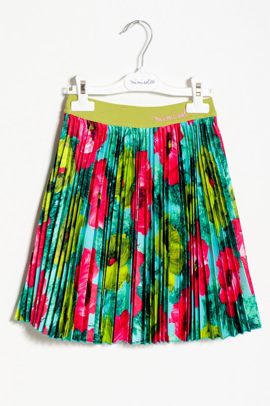 Mimisol skirt in printed satin