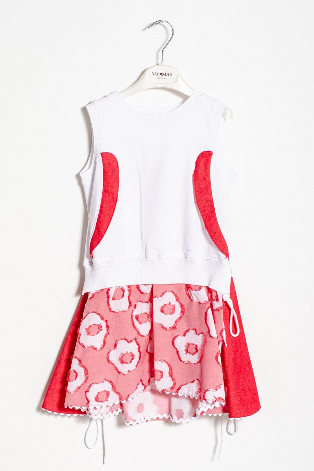 ValMax dress in jersey and poplin