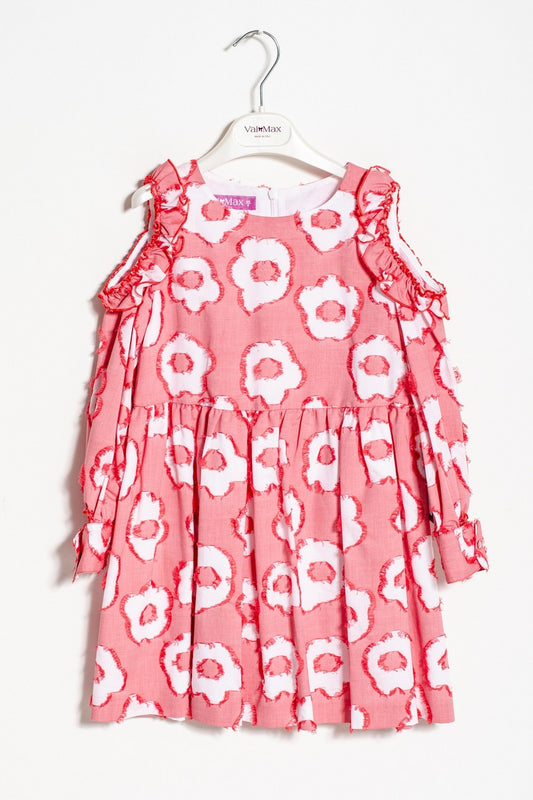 ValMax dress with fil coupé flowers