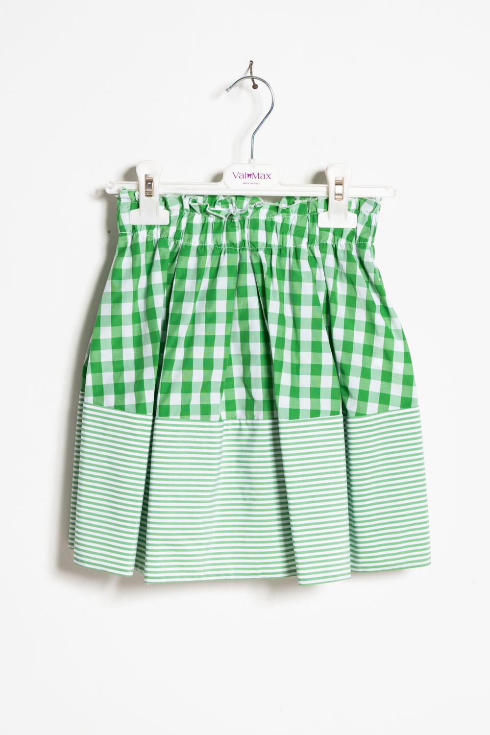 ValMax gathered gingham skirt