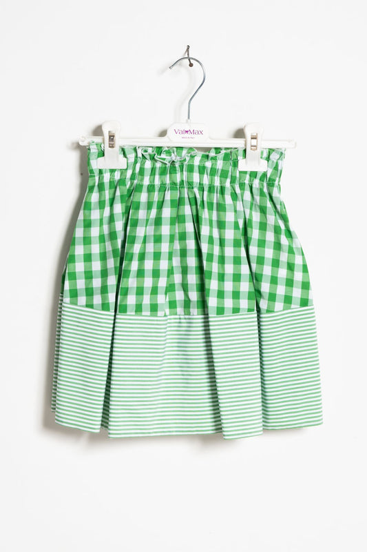 ValMax gathered gingham skirt