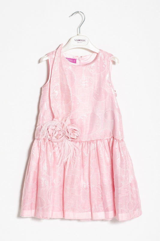 ValMax luminous dress with feathers