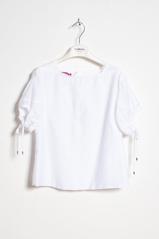 ValMax top with gathered sleeves