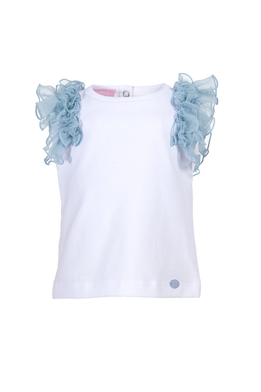 ValMax top with ruffled sleeves