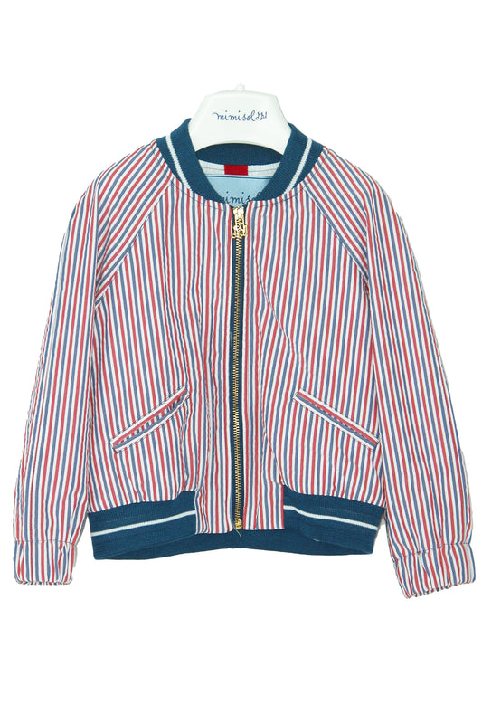 Striped cotton jacket