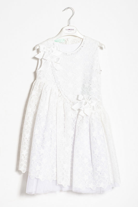 ValMax white floral lace dress