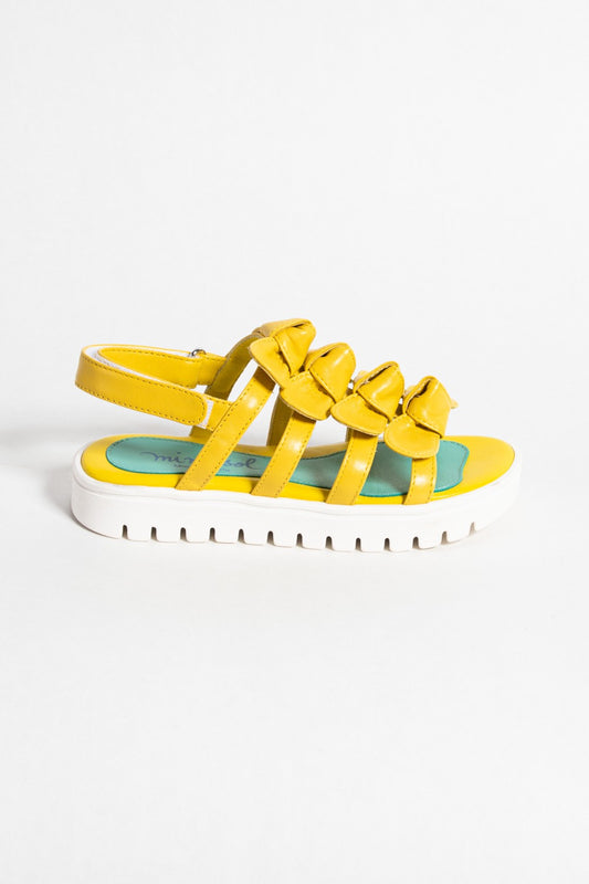 Mimisol leather sandal with bows