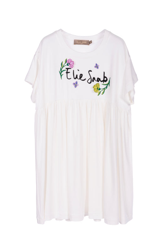 Abito in jersey ricamato Elie Saab