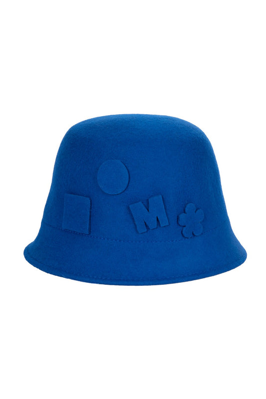 Cappello in feltro con forme geometriche