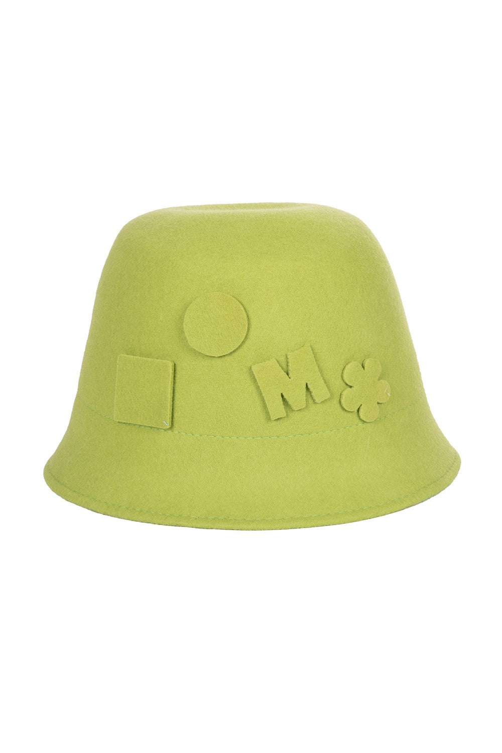 Cappello in feltro con forme geometriche