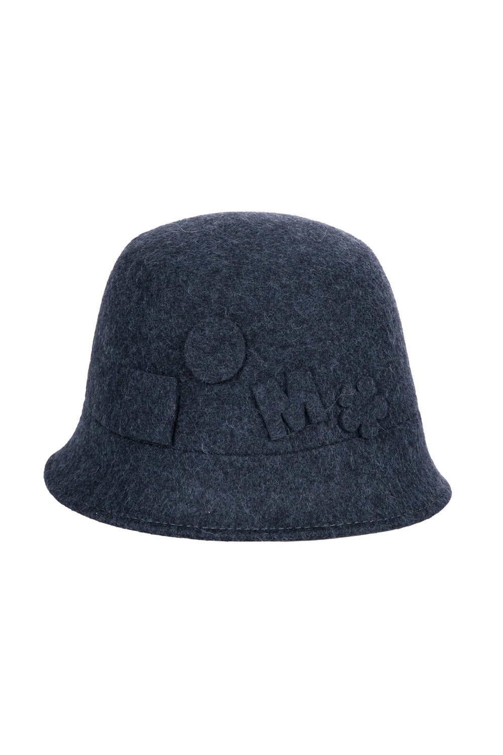 Cappello in feltro con forme geometriche