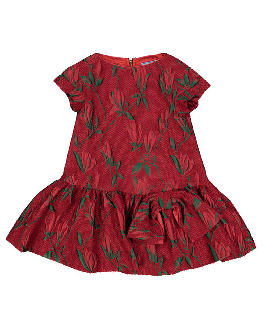 Floral brocade dress