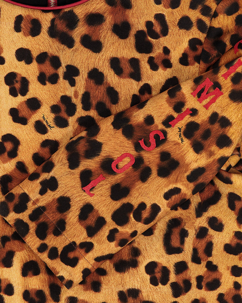 Animal print neoprene suit