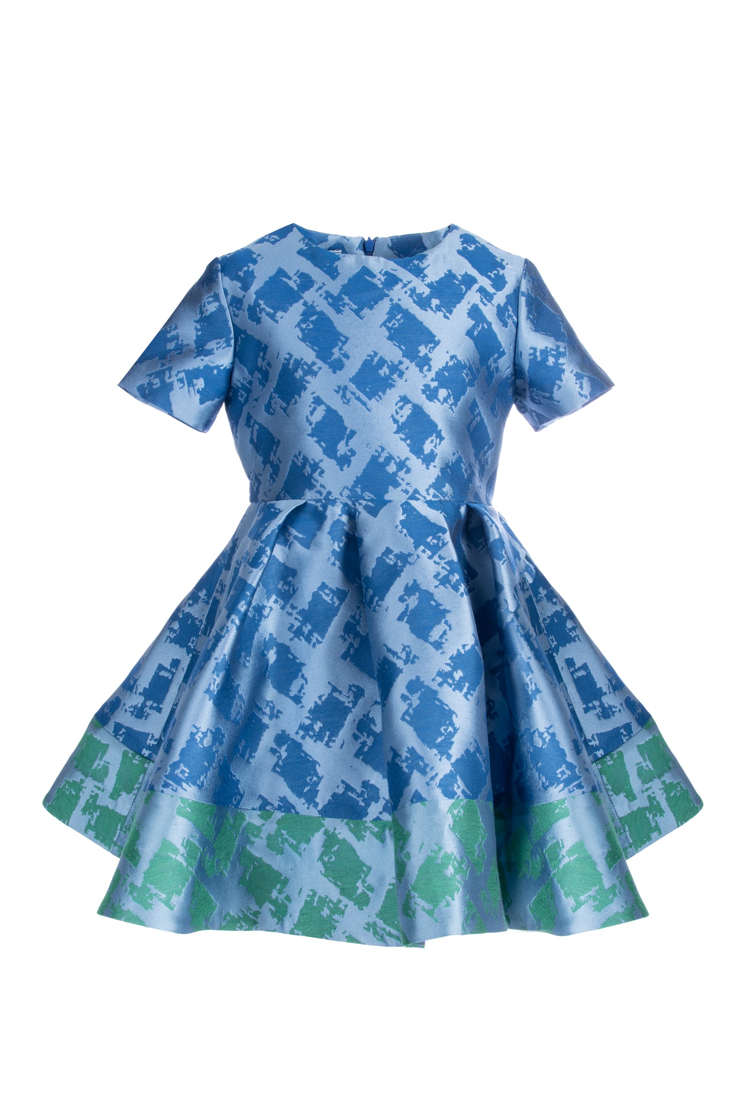 Abito in pied de poule jacquard