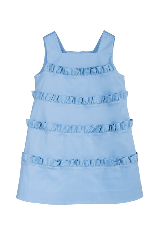 Abito in cotone con rouches
