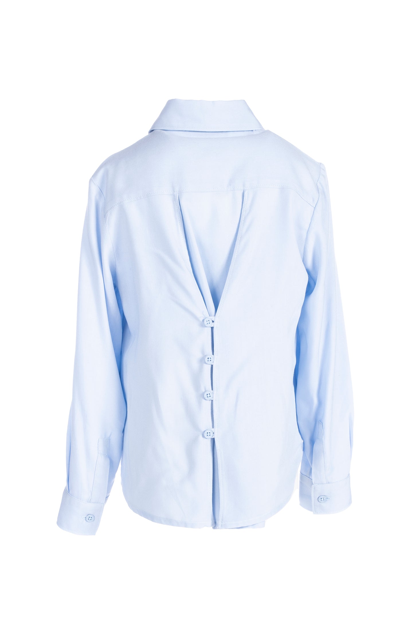 Camicia in vaiella con dettaglio sul dietro