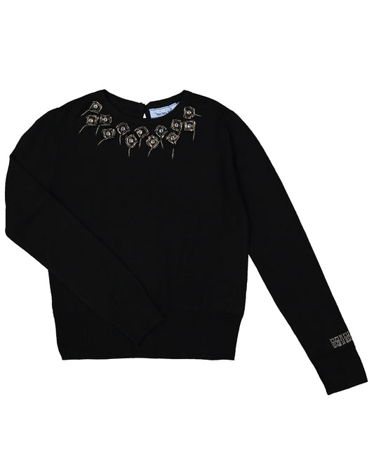 Wool sweater with jewel decoration - 6 years
