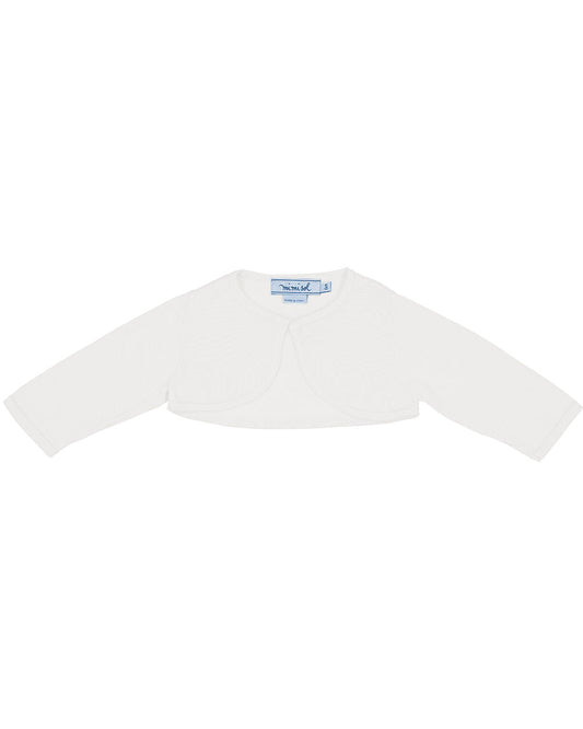 Baby Girl's Shrug - Cream Ivory, 6 months