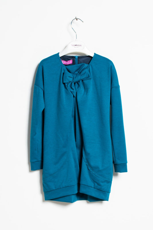 ValMax sweatshirt dress with bow