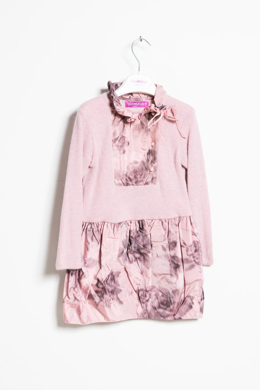 ValMax dress in sweatshirt and taffeta