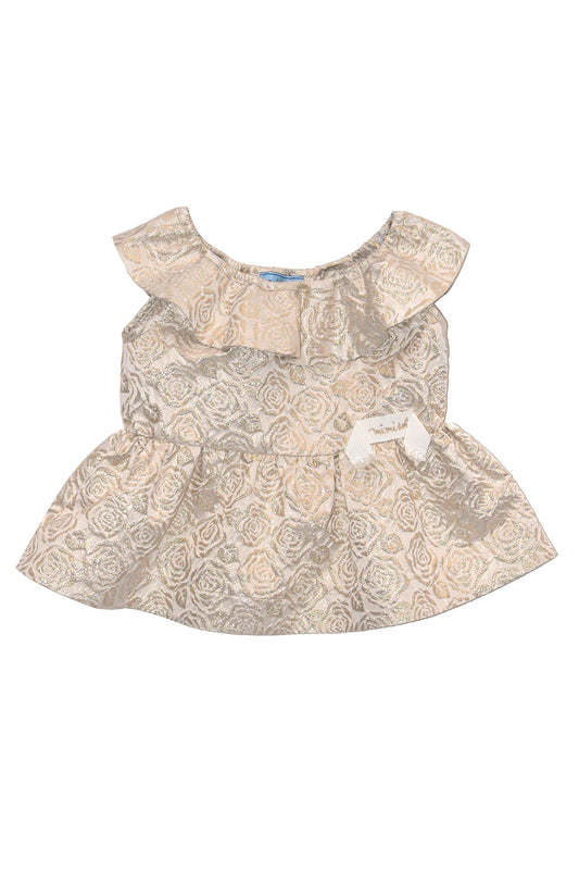 Mimisol top in lurex brocade