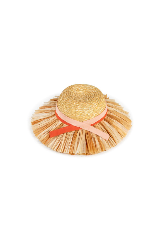Straw cloche hat