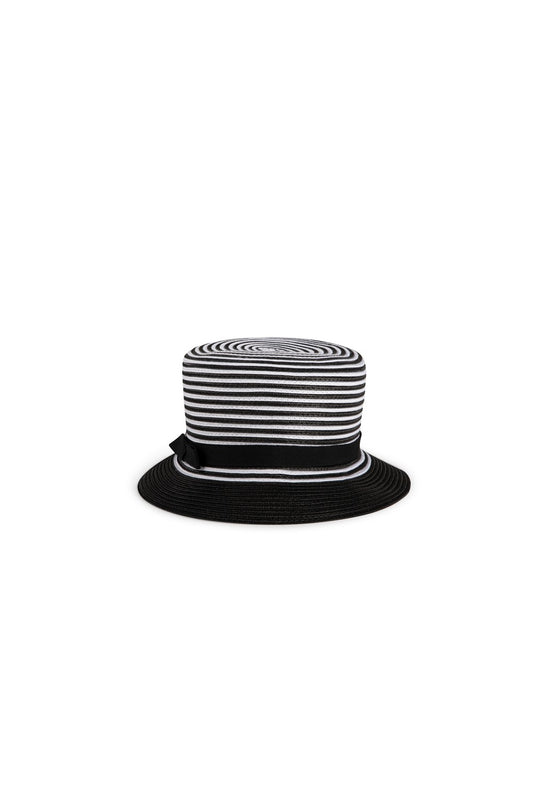 Mimisol two-tone straw bucket hat