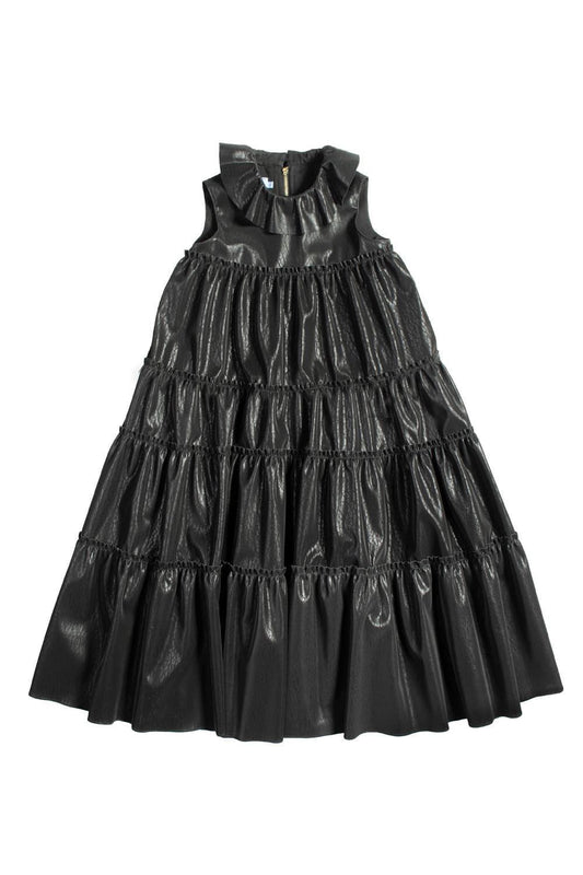Mimisol long flounced dress