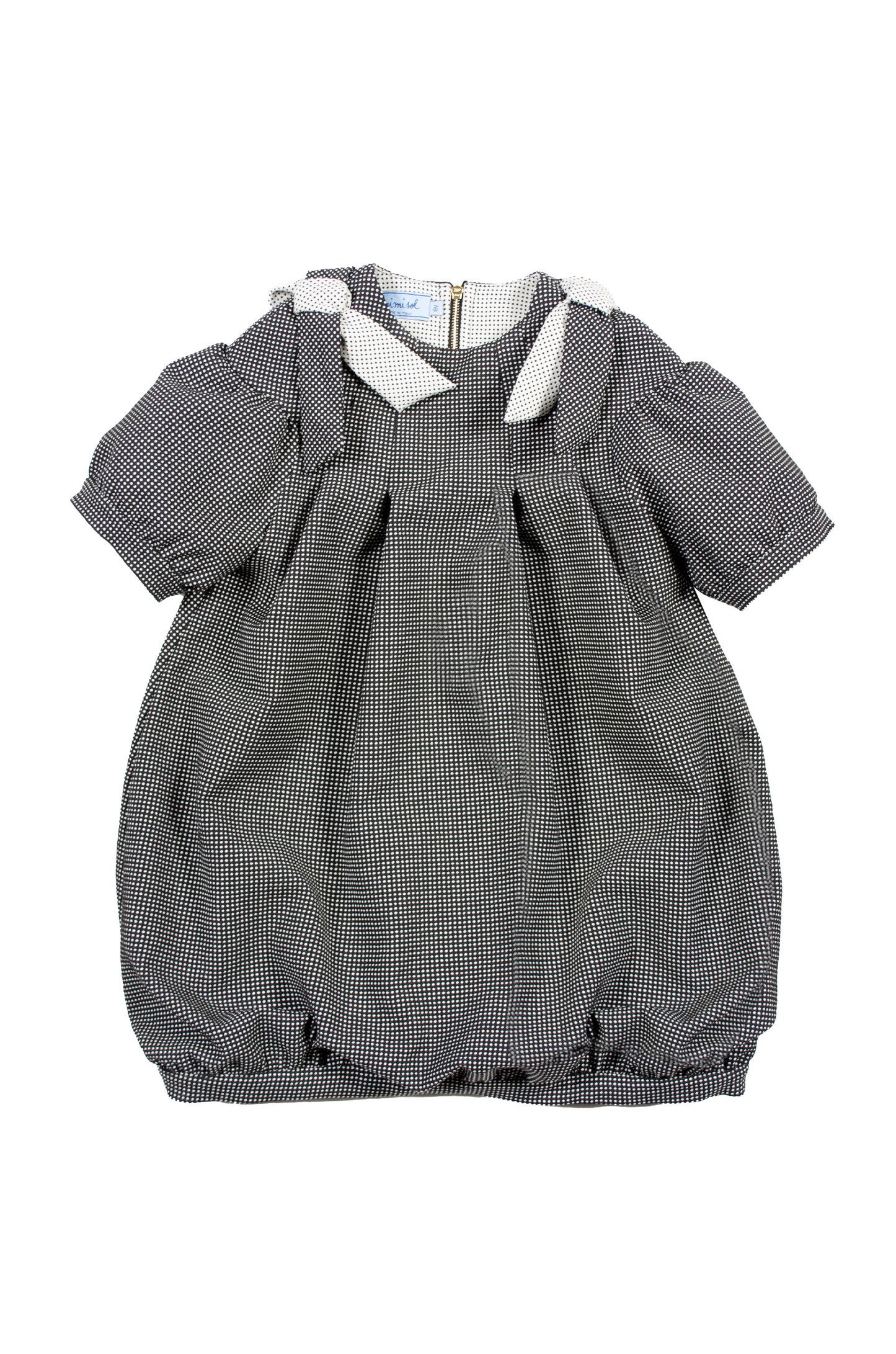 Mimisol micro polka dot balloon dress