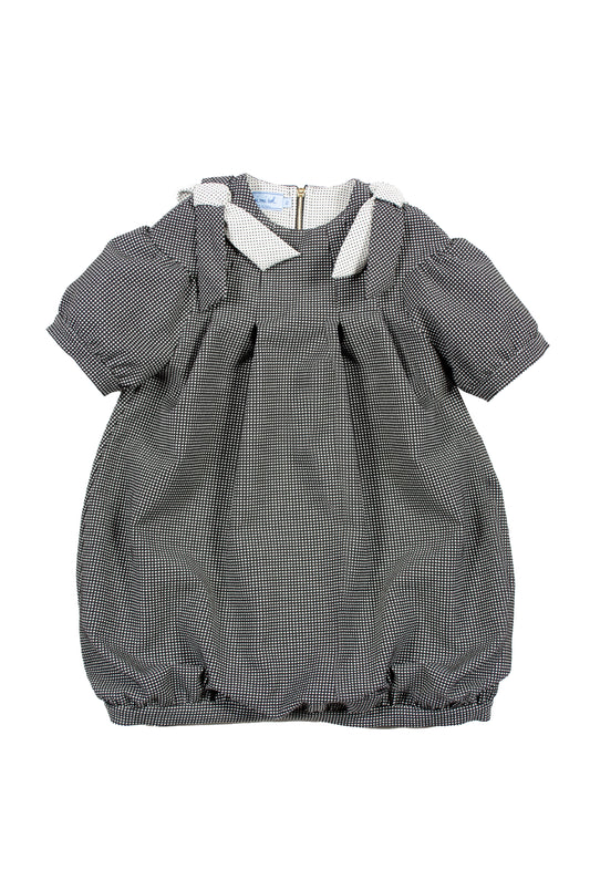 Mimisol micro polka dot balloon dress