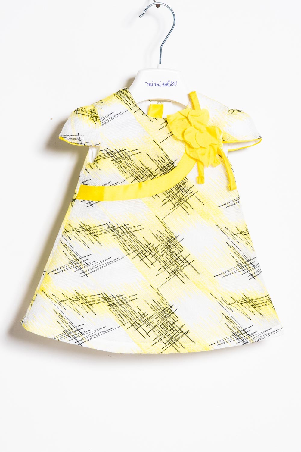 Mimisol flared embroidered dress