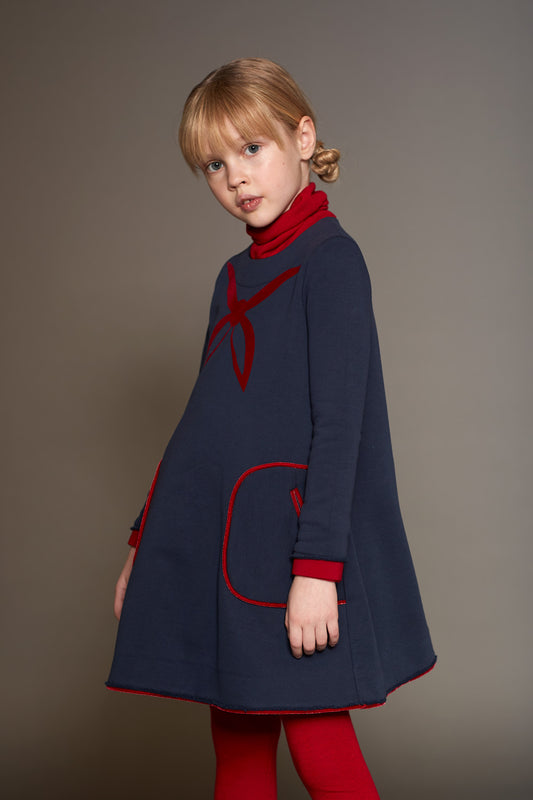 Mimisol sweatshirt dress with print