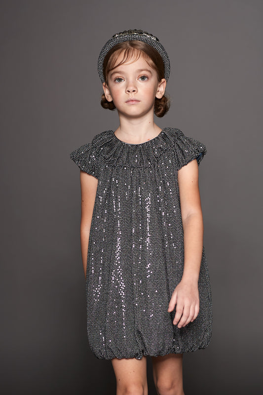 Sequined balloon dress