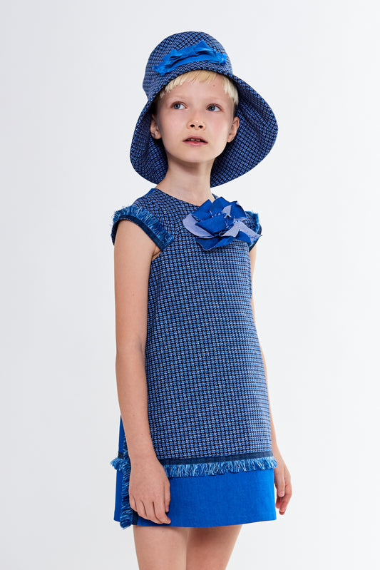 Houndstooth sack dress