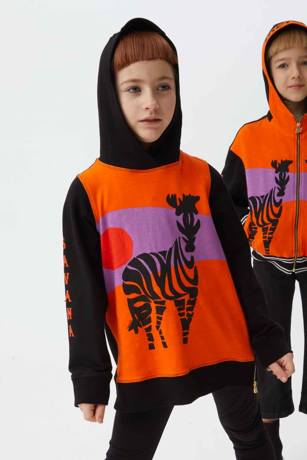Mimisol sweatshirt with zebra