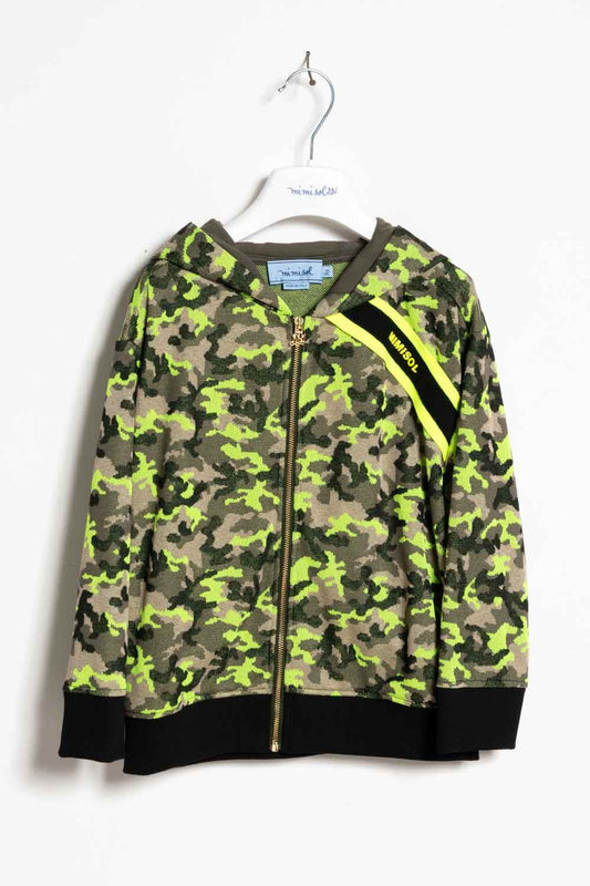 Mimisol sweatshirt with camouflage pattern
