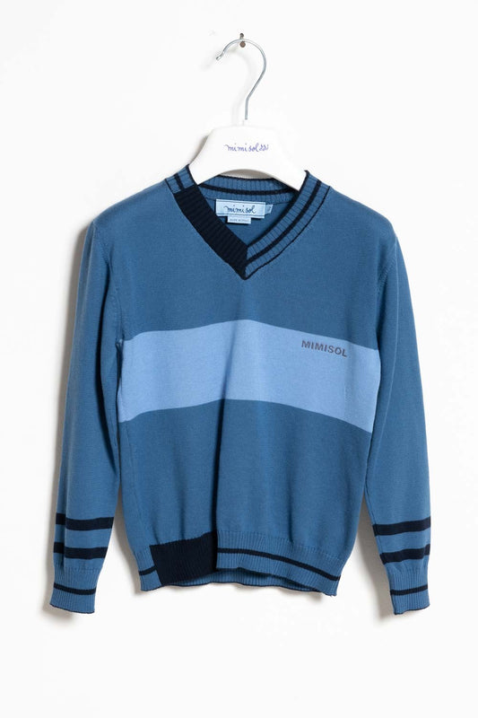 Mimisol sweater with contrasting details