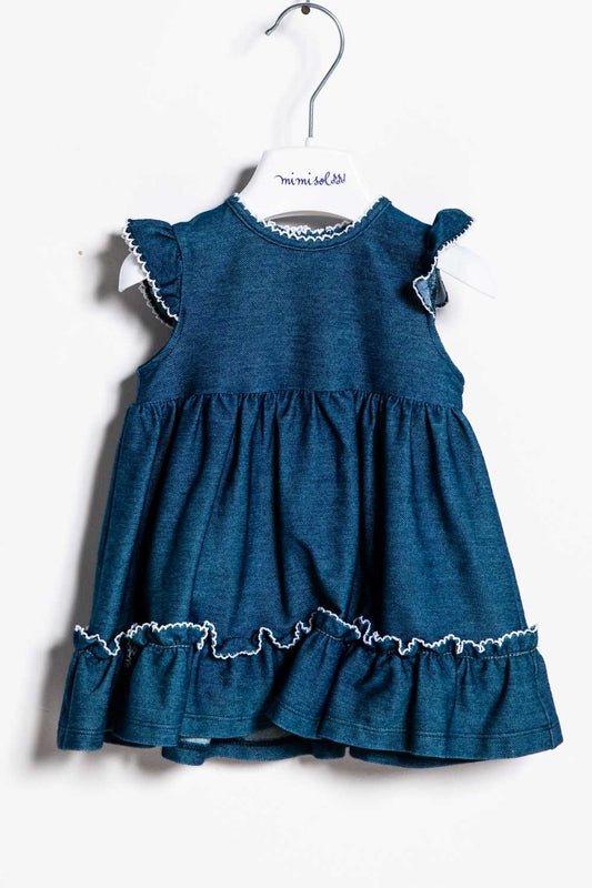 Mimisol dress gathered at the waist