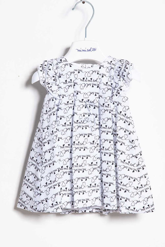 Mimisol dress with allover logo