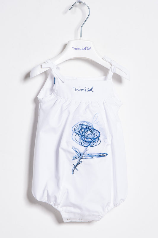 Mimisol romper with embroidery