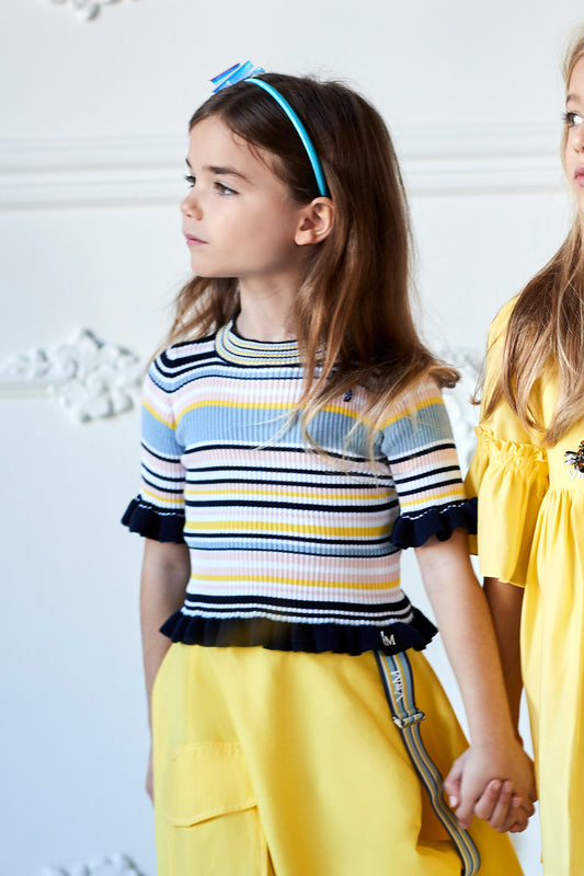 Valmax cotton top with ruffles