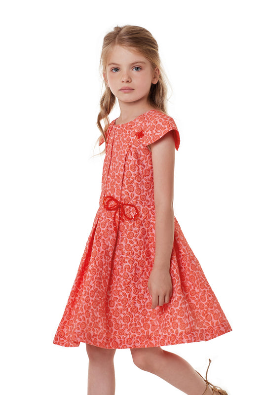 Valmax dress in brocade fabric