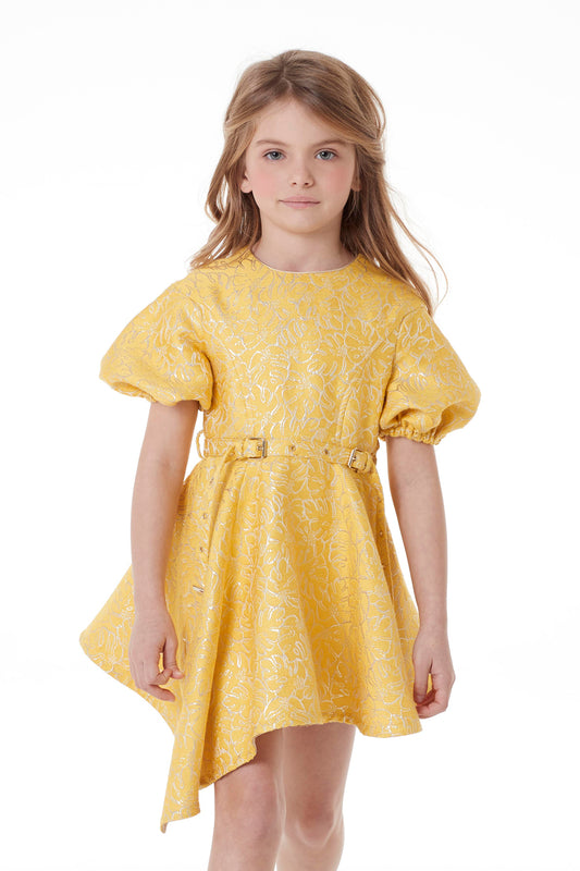 ValMax asymmetrical jacquard dress