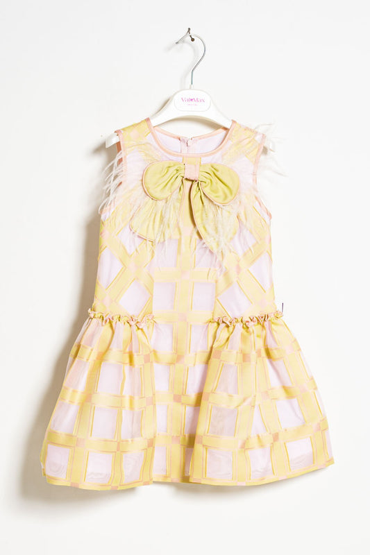 ValMax dress with feathers