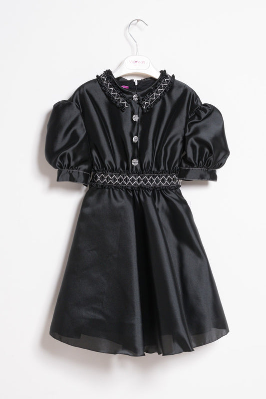 ValMax dress with embroidered ruffles