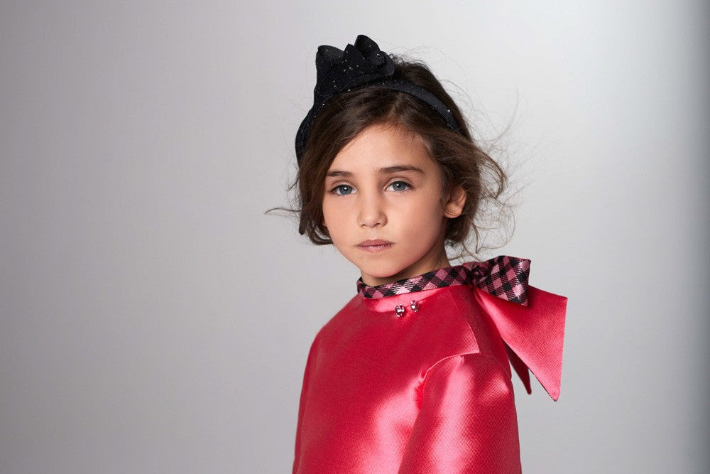 ValMax dress with balloon sleeves