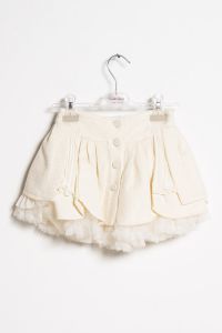 ValMax gathered flounce skirt