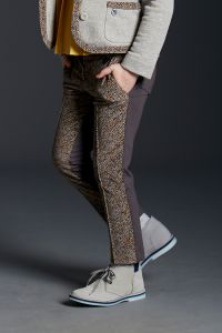 Pantaloni ValMax in tweed e cotone